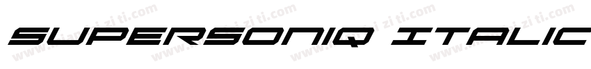 SuperSoniq Italic字体转换